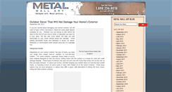 Desktop Screenshot of blog.metal-wall-art.com