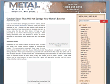 Tablet Screenshot of blog.metal-wall-art.com